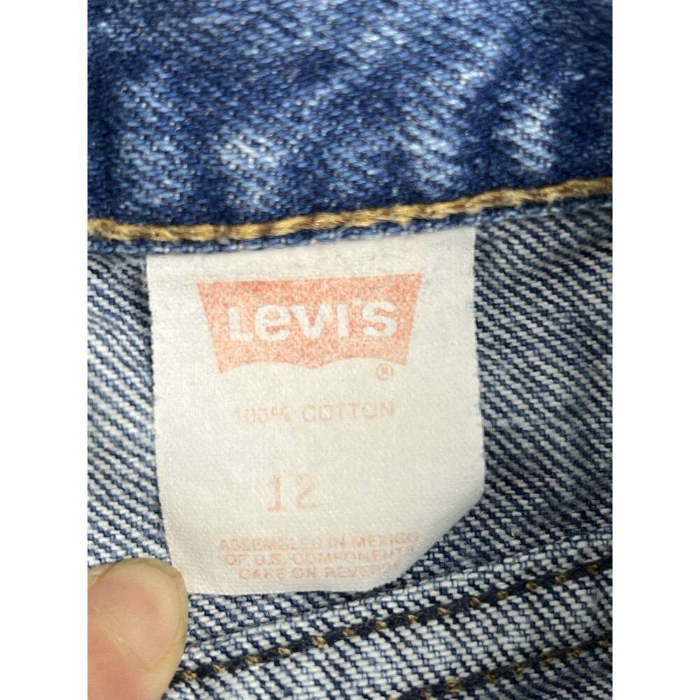 VTG 90s Levis 900 Blank Silver Tab Women 28x30 Tapered Mom Jeans US Fabric Rare - Picture 4 of 12